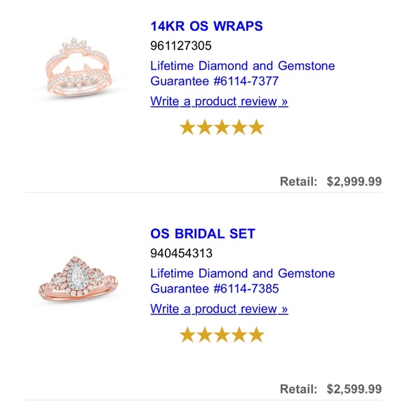 14k rose gold wedding set size 10 - Picture 4 of 4